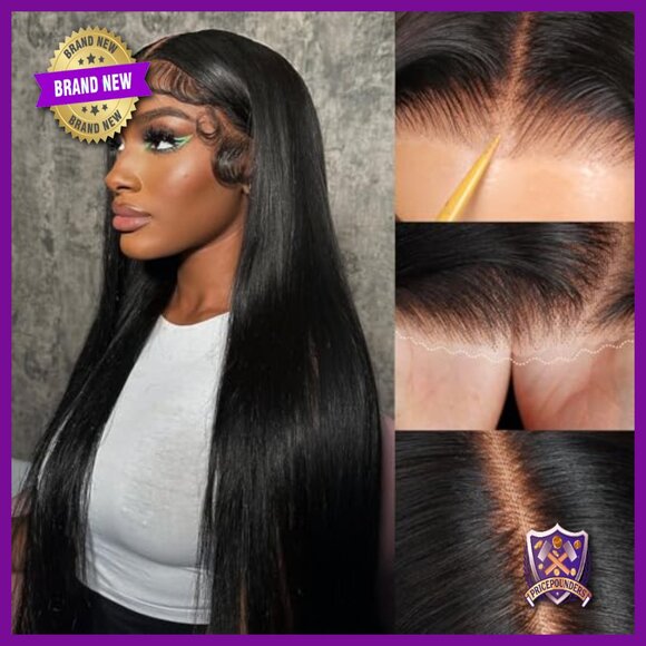 32 Inch Human Hair Wig 13x6 Lace Front 200 Density Glueless Pre Plucked